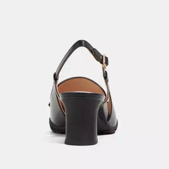 NWT Coach Nikola Leather Slingback Loafer Pumps - Picture 14 of 15